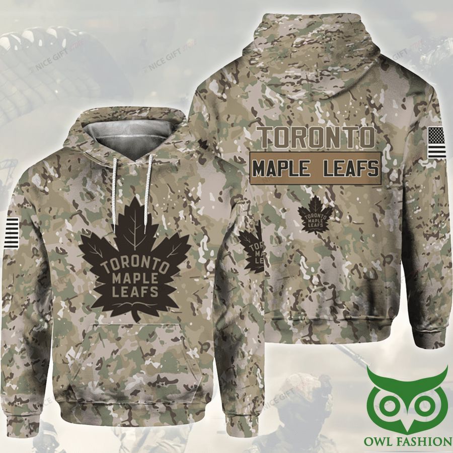 Gcu4TKqL 142 NHL Toronto Maple Leafs Camouflage 3D Hoodie