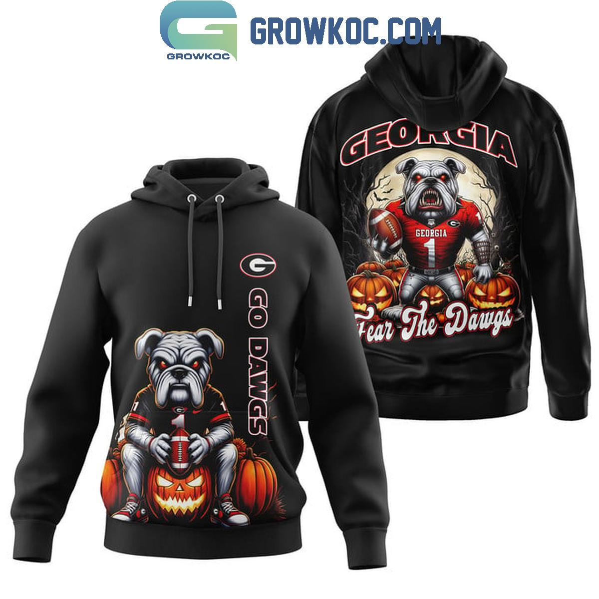 Georgia Bulldogs Fear The Dawgs Go Dawgs Hoodie T Shirt 1 HkYvs