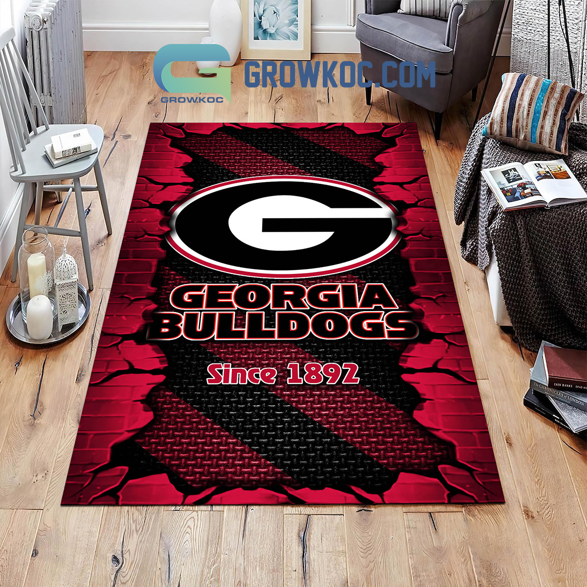 Georgia Bulldogs Football Team Living Room Rug2B1 8kxI3