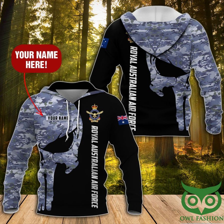 GhRrhC1Z 2 Royal Australian Airforce Skull hoodie 3D Custom