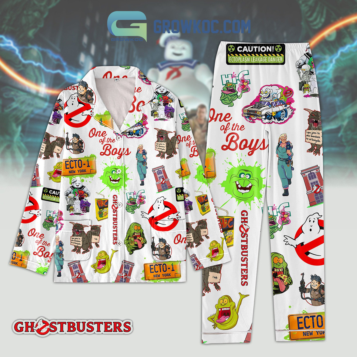 Ghostbusters One Of The Boys Polyester Pajamas Set2B1 DuqYm