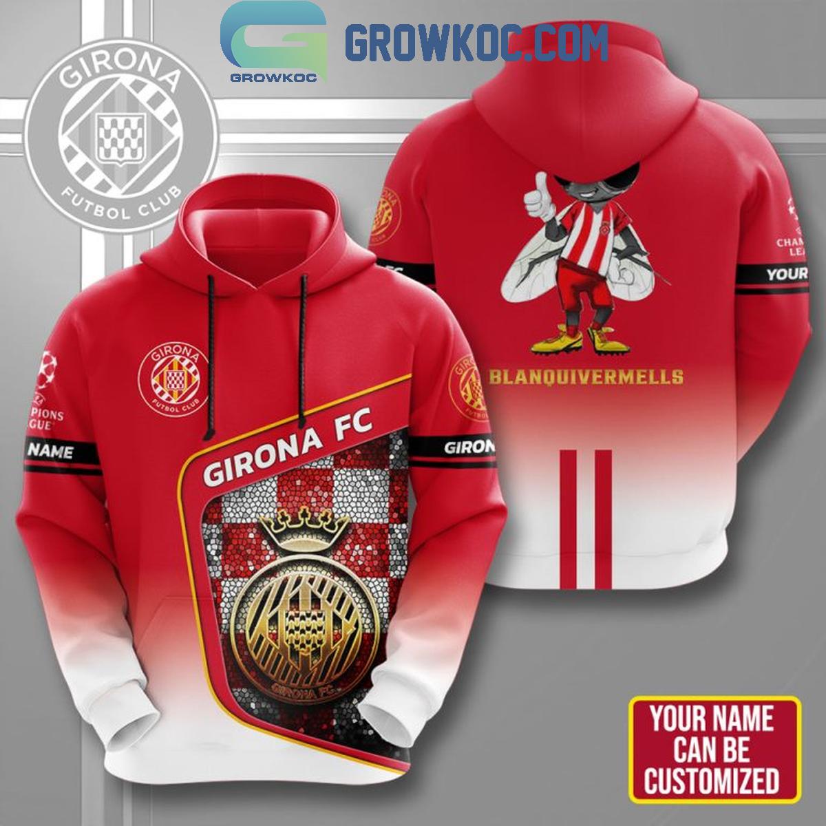 Ginora FC Blanquivermells Champions League Personalized Hoodie T Shirt 1 9yQqV