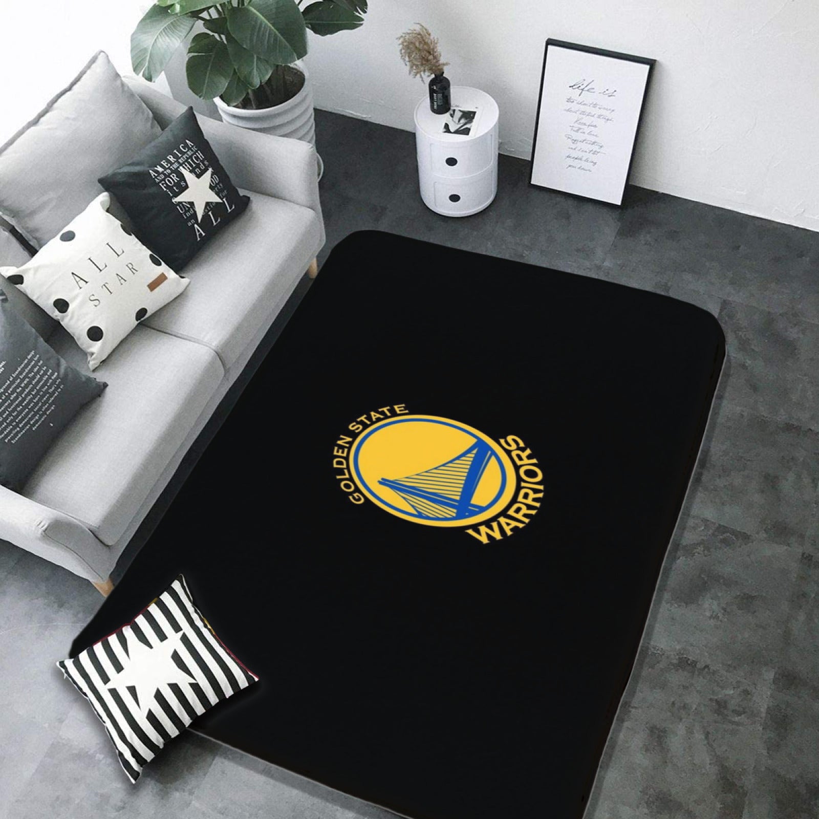 Golden State Basketball Warriors Carpet Living Room Bedroom Mats Kitchen Bathroom Rugs 2 d9e27f45 32dd 472e 901e 845c62abd0ef
