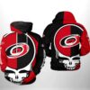 Grateful Dead All Over Print Hoodie Carolina Hurricanes Nhl Fans ZipUp Option 0