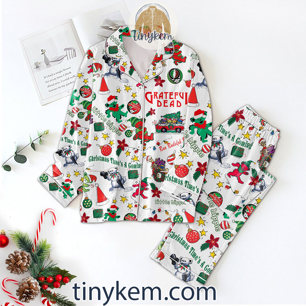 Grateful Dead Bear Christmas Pajamas Set2B1 vO9ef