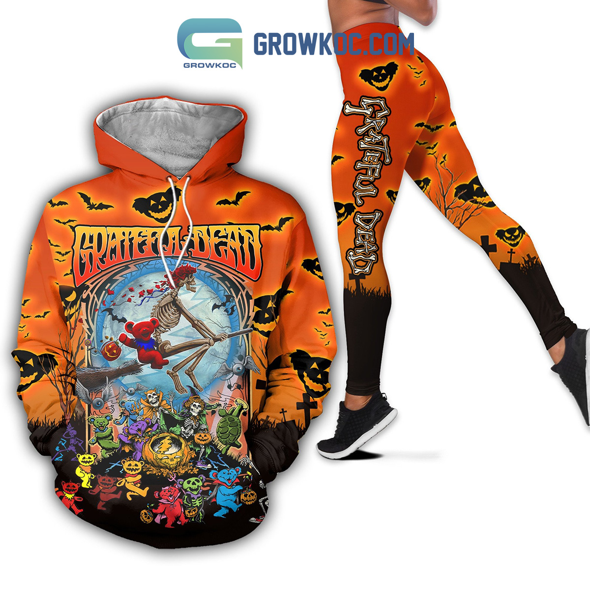 Grateful Dead Halloween Hoodie Leggings Set2B1 6mLL6