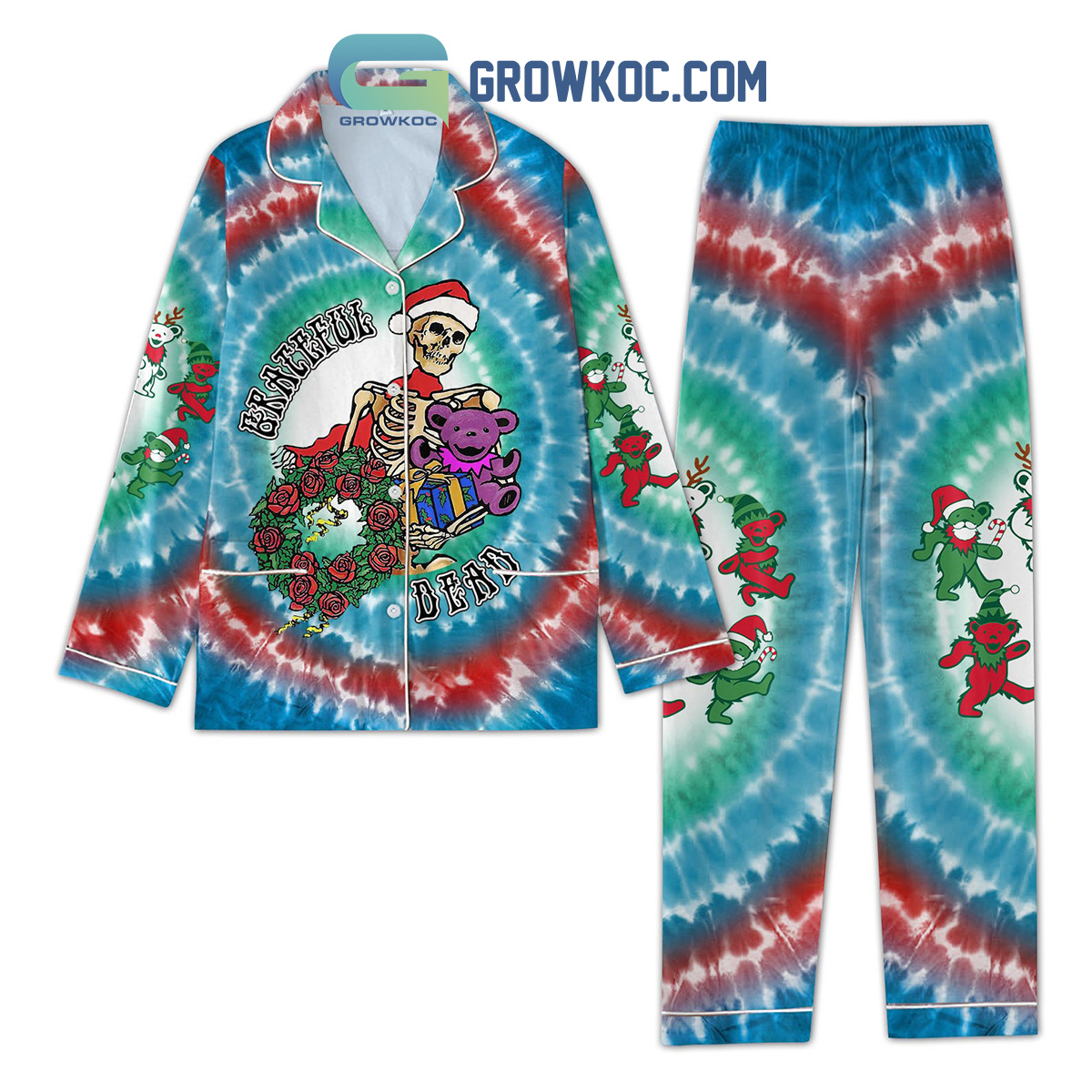 Grateful Dead Merry X Mas Pajamas Set2B1 F2ZBj