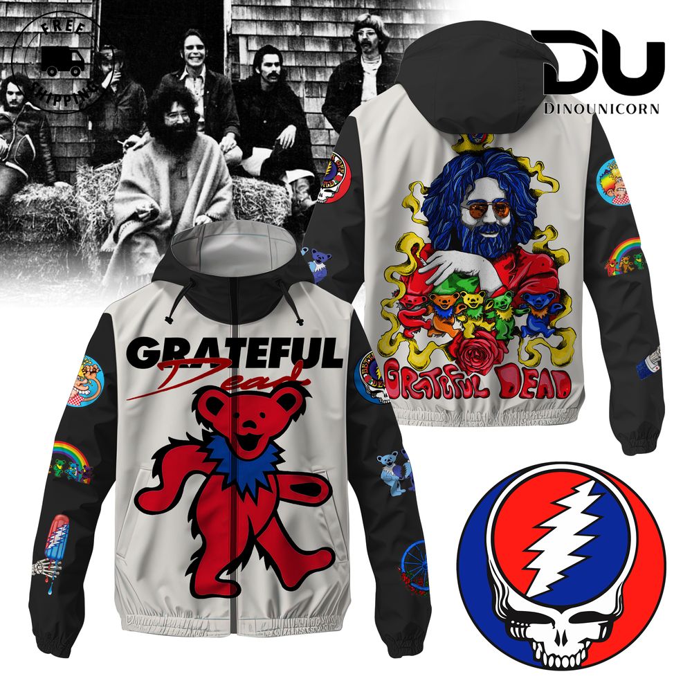 Grateful Dead Windbreaker Outdoor Jacket 4