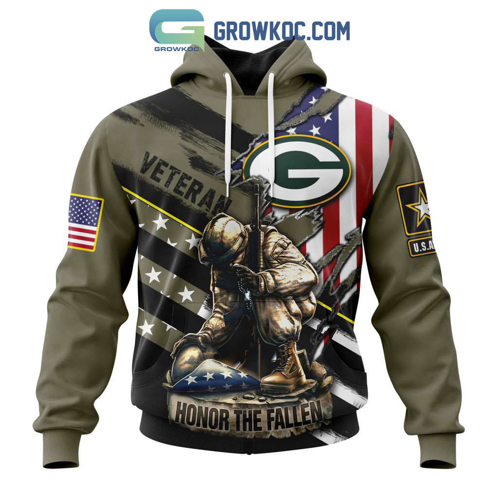 Green Bay Packers NFL Veterans Honor The Fallen Personalized Hoodie T Shirt2B1 VQyqv