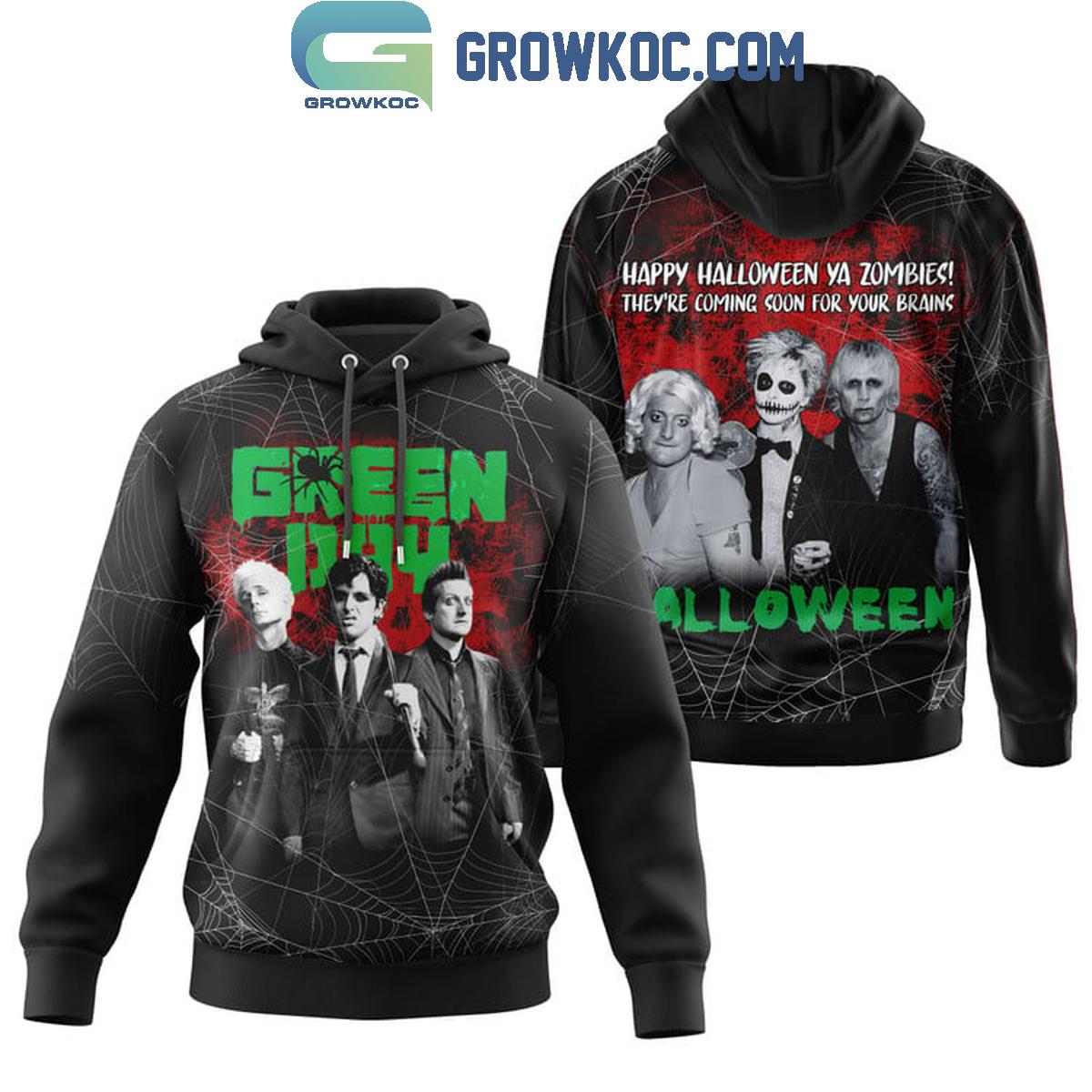 Green Day Halloween Happy Ya Zombies Coming Soon Hoodie T Shirt 1 YvAoD