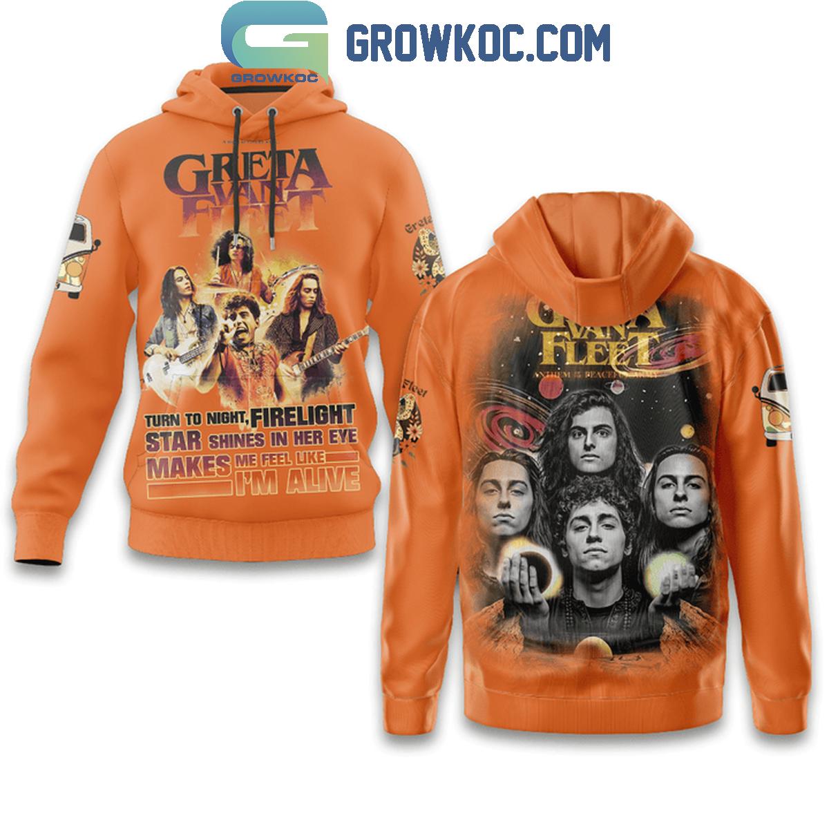 Greta Van Fleet Turn To Night Firelight Star Shines In Her Eye Hoodie Shirts 1 OQupI