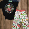 Grinch Being Naughty Just Feels So Nice Christmas Fleece Pajamas Set2B1 wUEXz