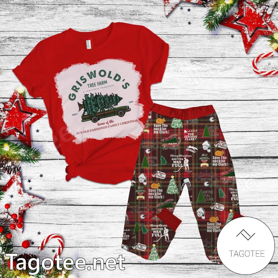 Griswolds Tree Farm Home Of The Fun Old Fashioned Family Christmas Pajamas Set