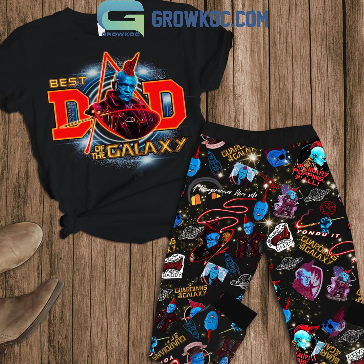 Guardians Of The Galaxy Best Dad Ever Fleece Pajamas Set 1 XIOab