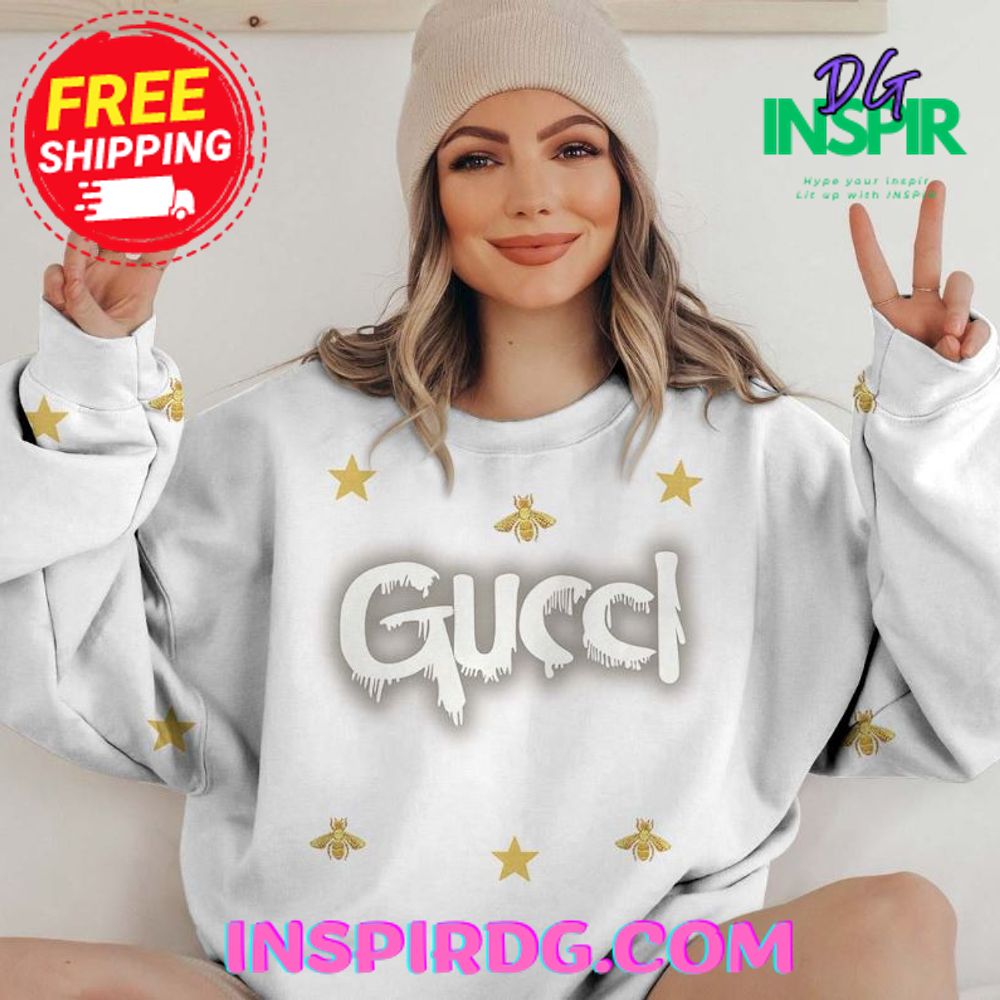 Gucci star and bee Sweatshirt New Arrival 2024 1