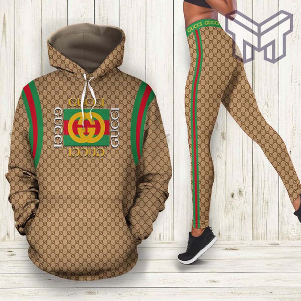 Gucci stripe hoodie leggings luxury brand clothing clothes outfit for women hot 2023 Type03