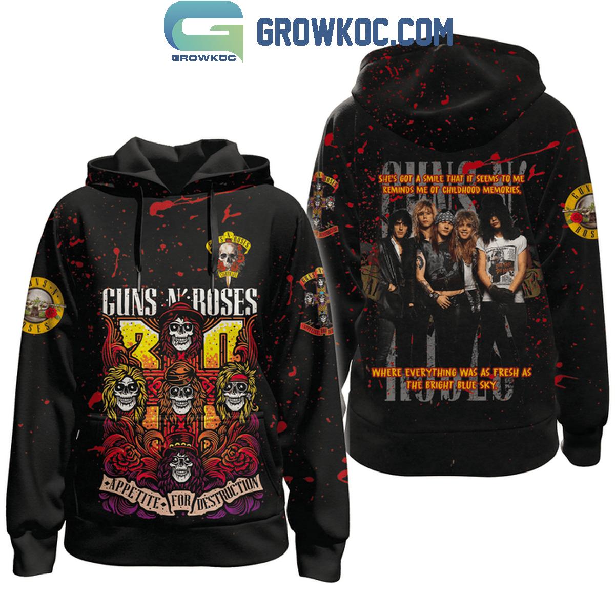 Gun N Roses Appetite For Destruction Rock Fan Hoodie Shirts 1 wyOfU