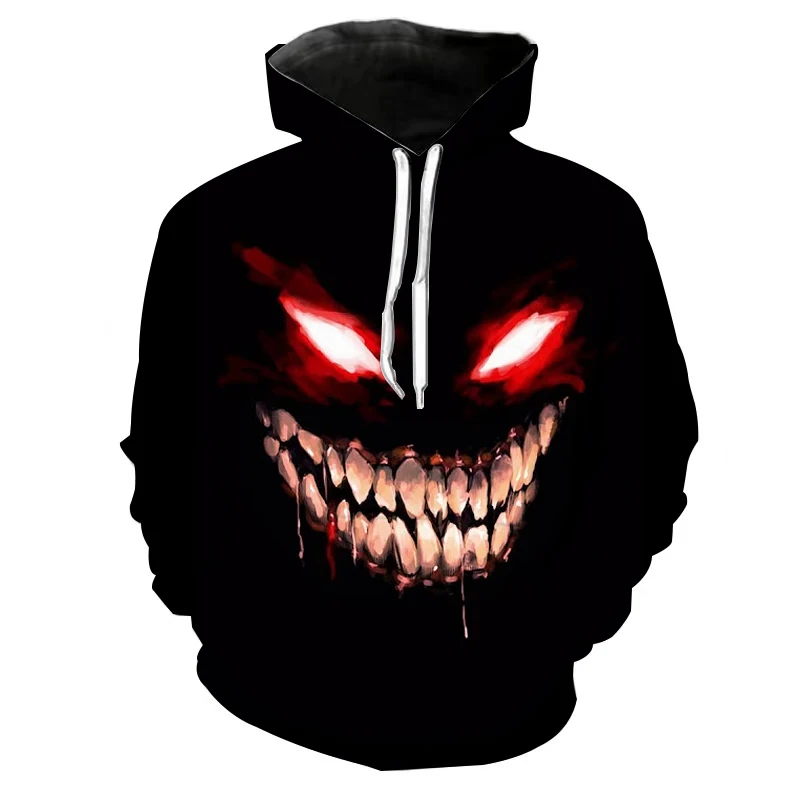 Haha joker 3D Print Sweatshirt Hoodies Men Women Hip Hop Funny Autumn Streetwear Thin Style Oversized 2