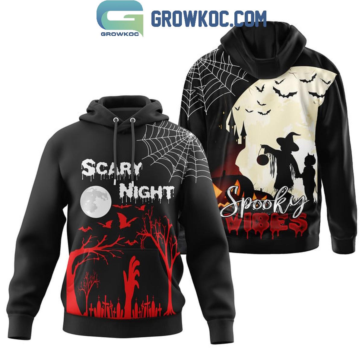 Halloween Scary Night Spooky Vibes Fan 2024 Hoodie T Shirt 1 O78NA