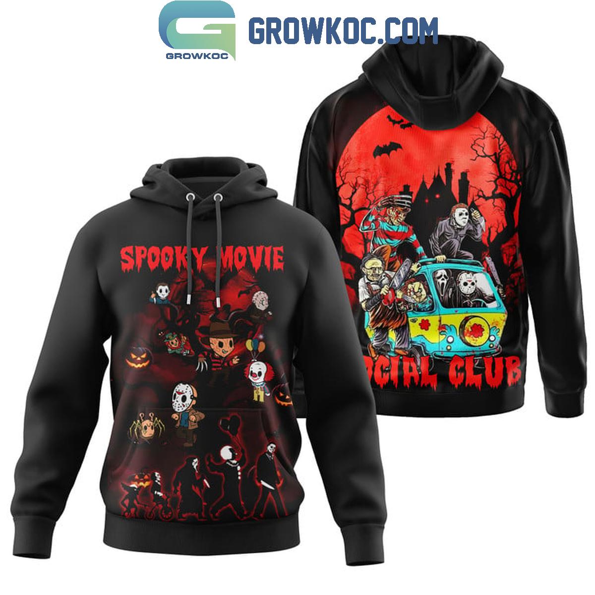 Halloween Spooky Movie Social Club Hoodie T Shirt 1 7M1QD