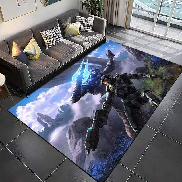 HaloInfiniteGraphicCarpetLivingRoomBedroomSofaRugDoorMatKitchenBathroom 7