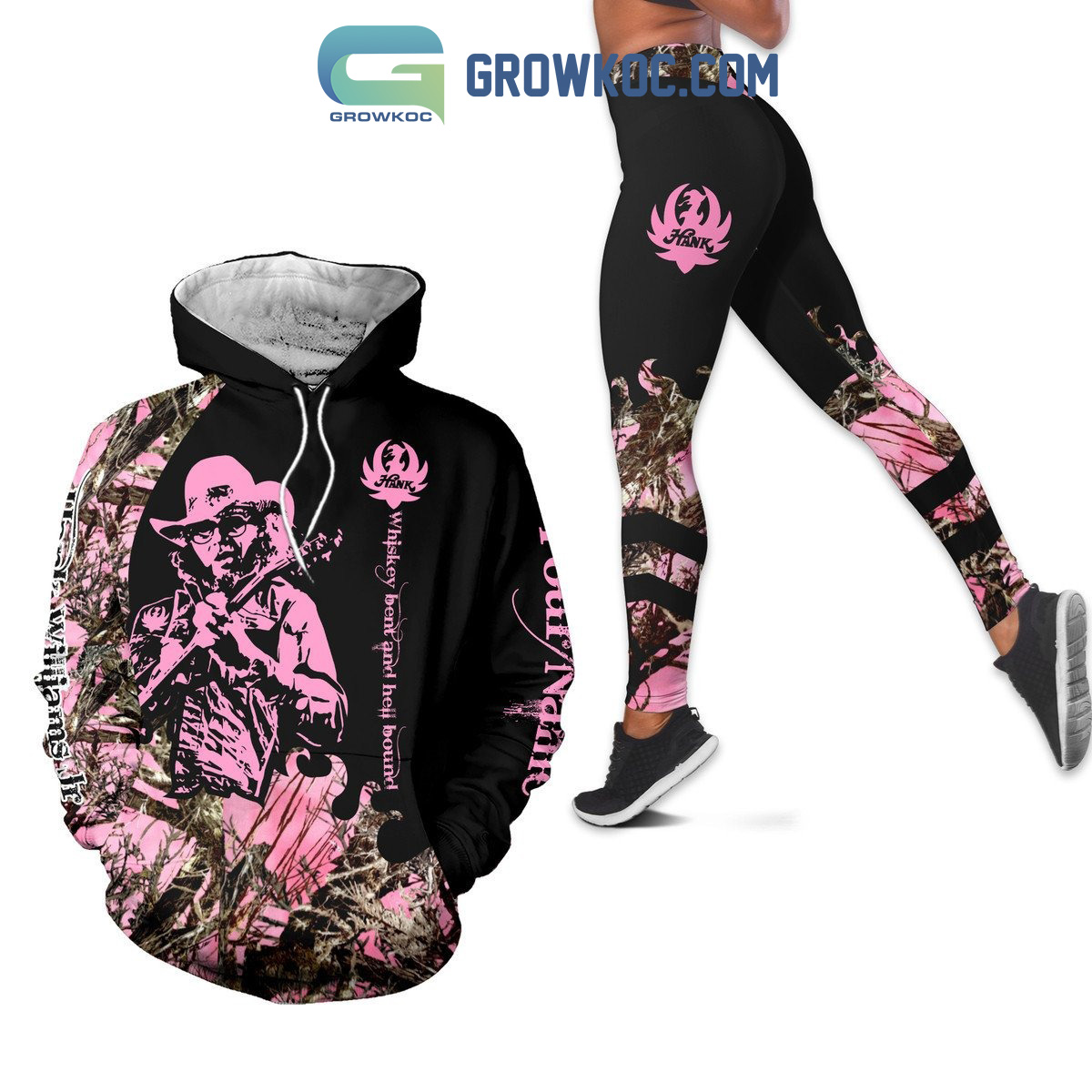 Hank Williams JR Whiskey Bent And Hell Bound Personalized Hoodie Leggings Set2B1 2zCnF