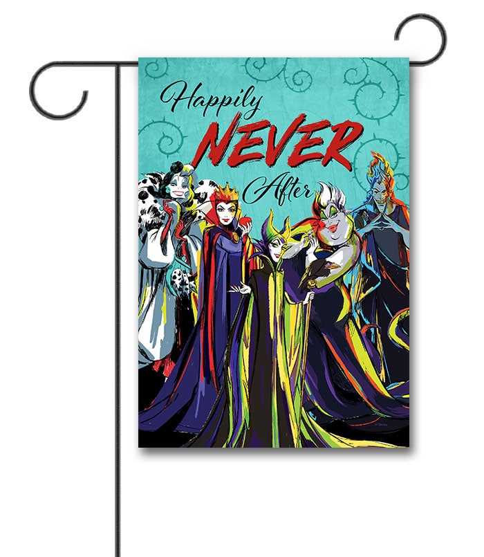 Happily Never After Villains Garden Disney Flag