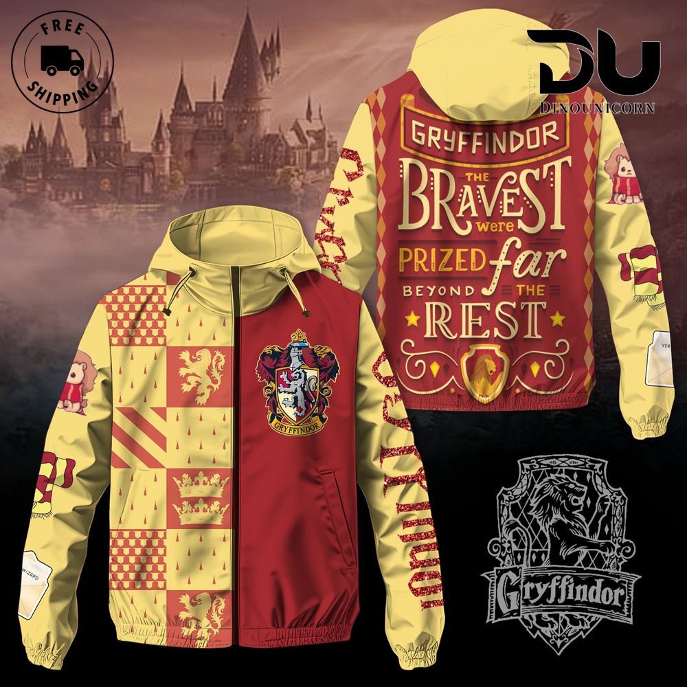 Harry Potter Godric Gryffindor Windbreaker Outdoor Jacket 1