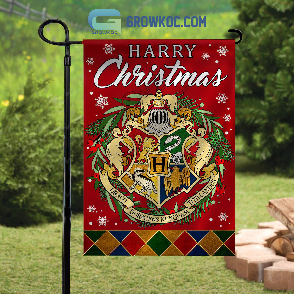 Harry Potter Harry Christmas House Garden Flag2B1 Z8bt0