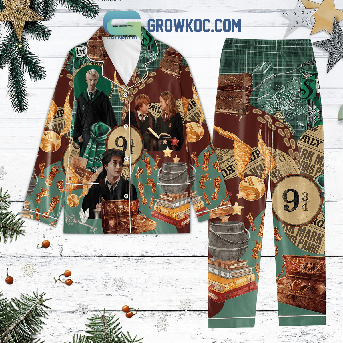 Harry Potter Merry Christmas Pajamas Set2B1 LbgZ3