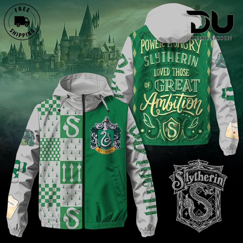 Harry Potter Salazar Slytherin Windbreaker Outdoor Jacket 1