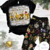 Harry Potter Yellow And Black Warmth In A Pack Hufflepuffs Christmas A Joyous Knack Pajamas Set