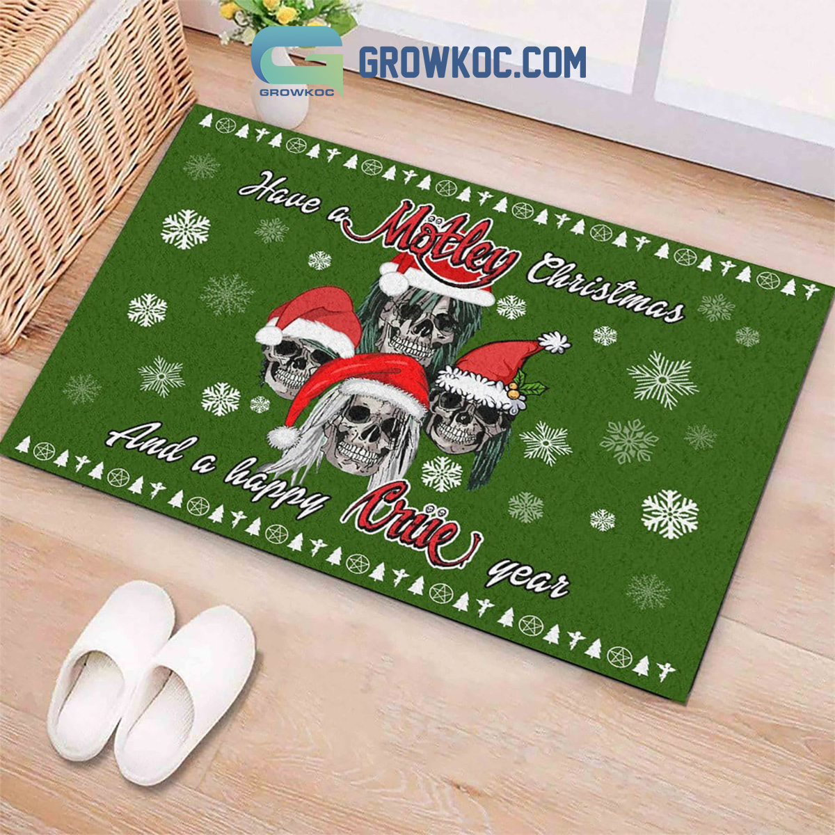 Have A Motley Christmas And A Happy Crue Year Doormat2B1 9AuVB