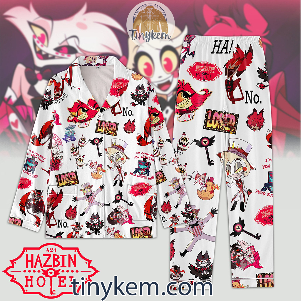 Hazbin Hotel Pajamas Set With Alastor Vaggie Niffty2B1 NFoU4