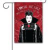 Heart Belongs to Me Evil Queen Villaintines Garden Disney Flag