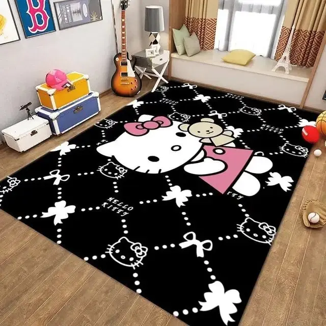 HelloKittyGraphicCarpetLivingRoomBedroomSofaRugDoorMatKitchenBathroom 1