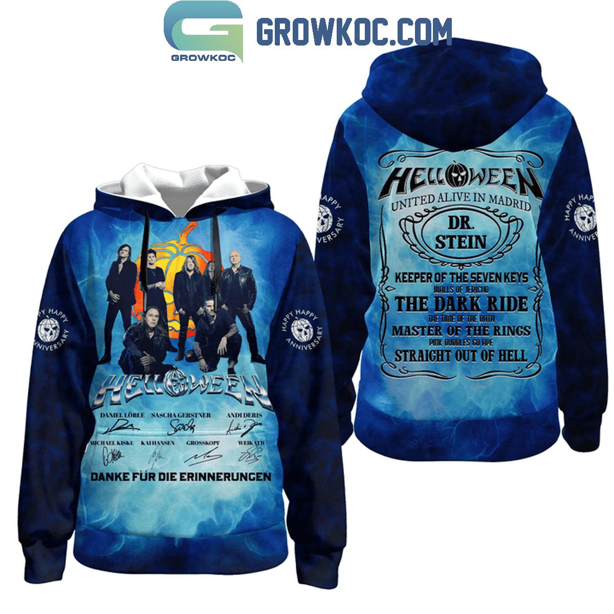 Helloween United Alive In Madrid The Dark Ride Hoodie T Shirt 1 YKttB