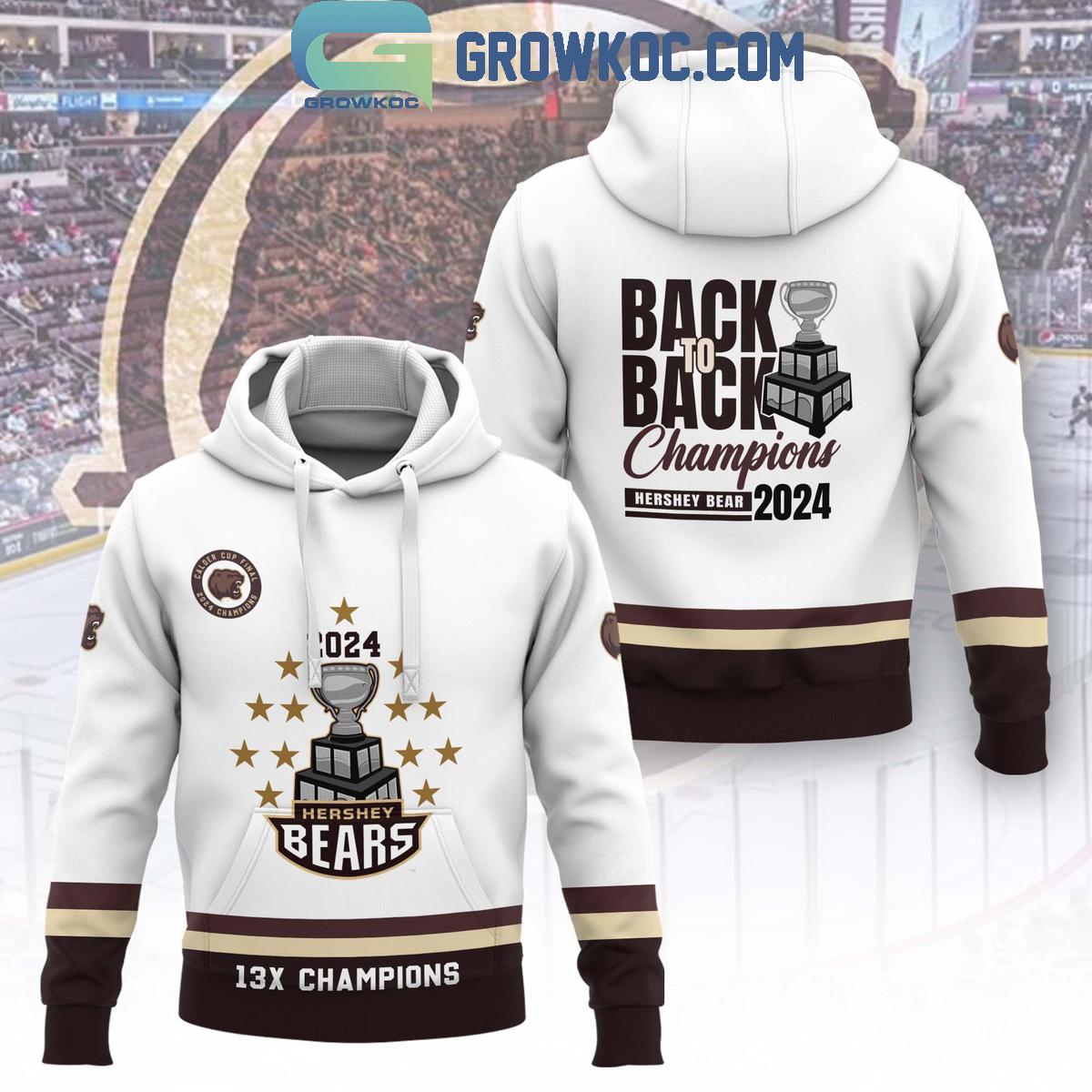 Hershey Bears AHL Back To Back Champions Hoodie T Shirt 1 ejntL