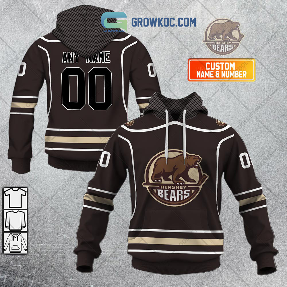 Hershey Bears Color Fan Personalized Hoodie Shirts2B1 MdlJI