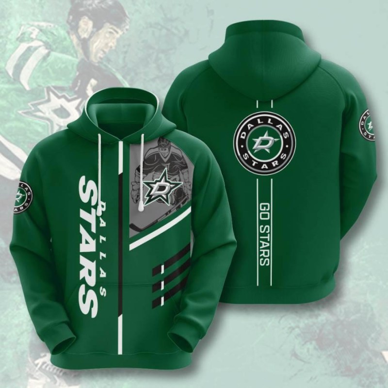 Hockey Nhl Dallas Stars 3D All Over Print Zip Up Hoodie Option Sports Hoodie 0