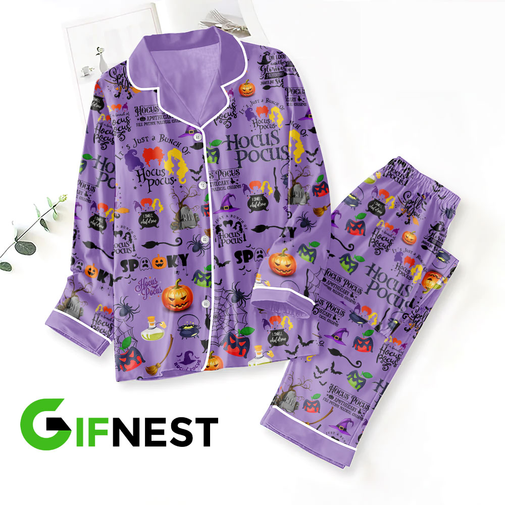 Hocus Pocus Button down pajamas VANDH668 4