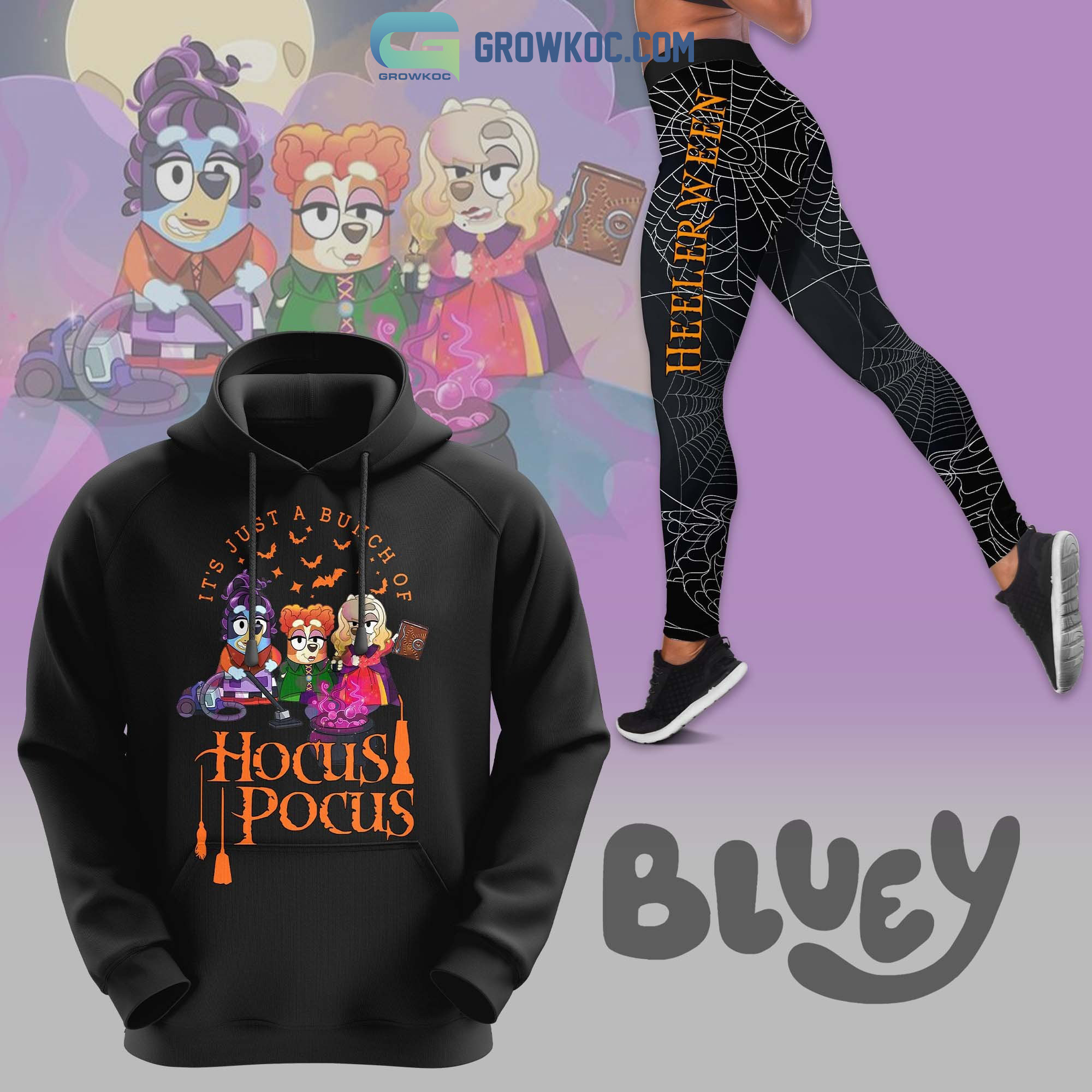 Hocus Pocus Its Just A Bunch Of Bluey Hoodie Leggings Set2B1 g3rRm