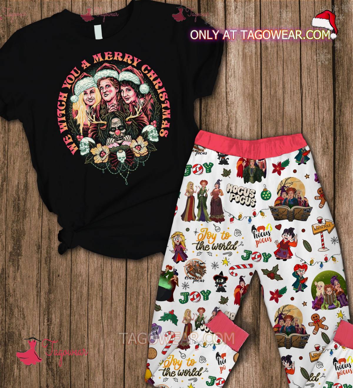 Hocus Pocus We Witch You A Merry Christmas Pajamas Set