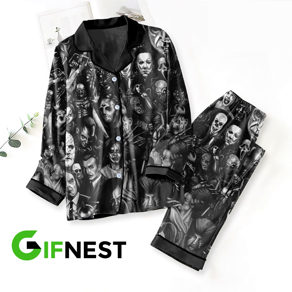 Horror Movie Button down pajamas VANDH660 Hanh 1