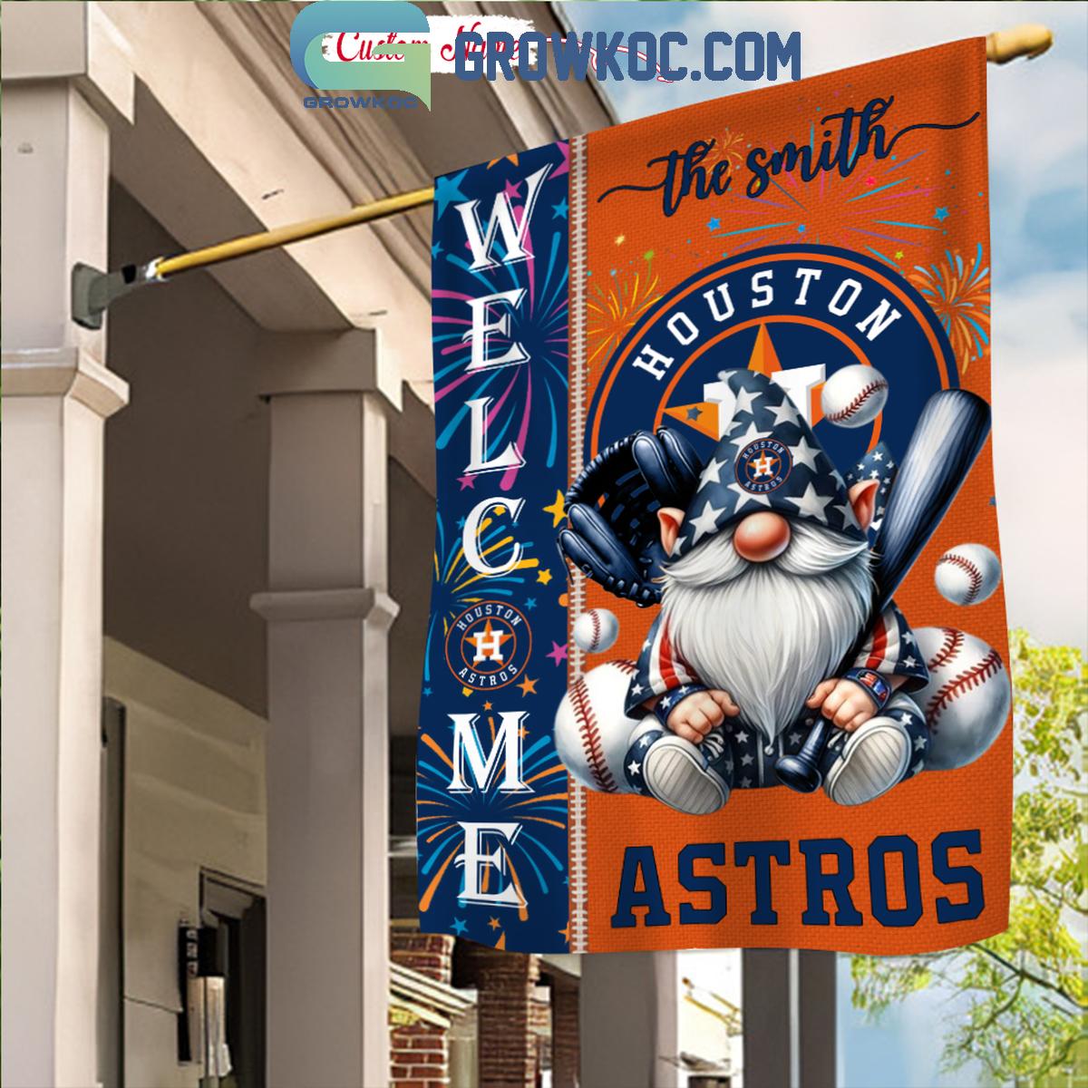 Houston Astros Happy 4th Of July Patriot Personalized Garden Flag 1 7m6NO