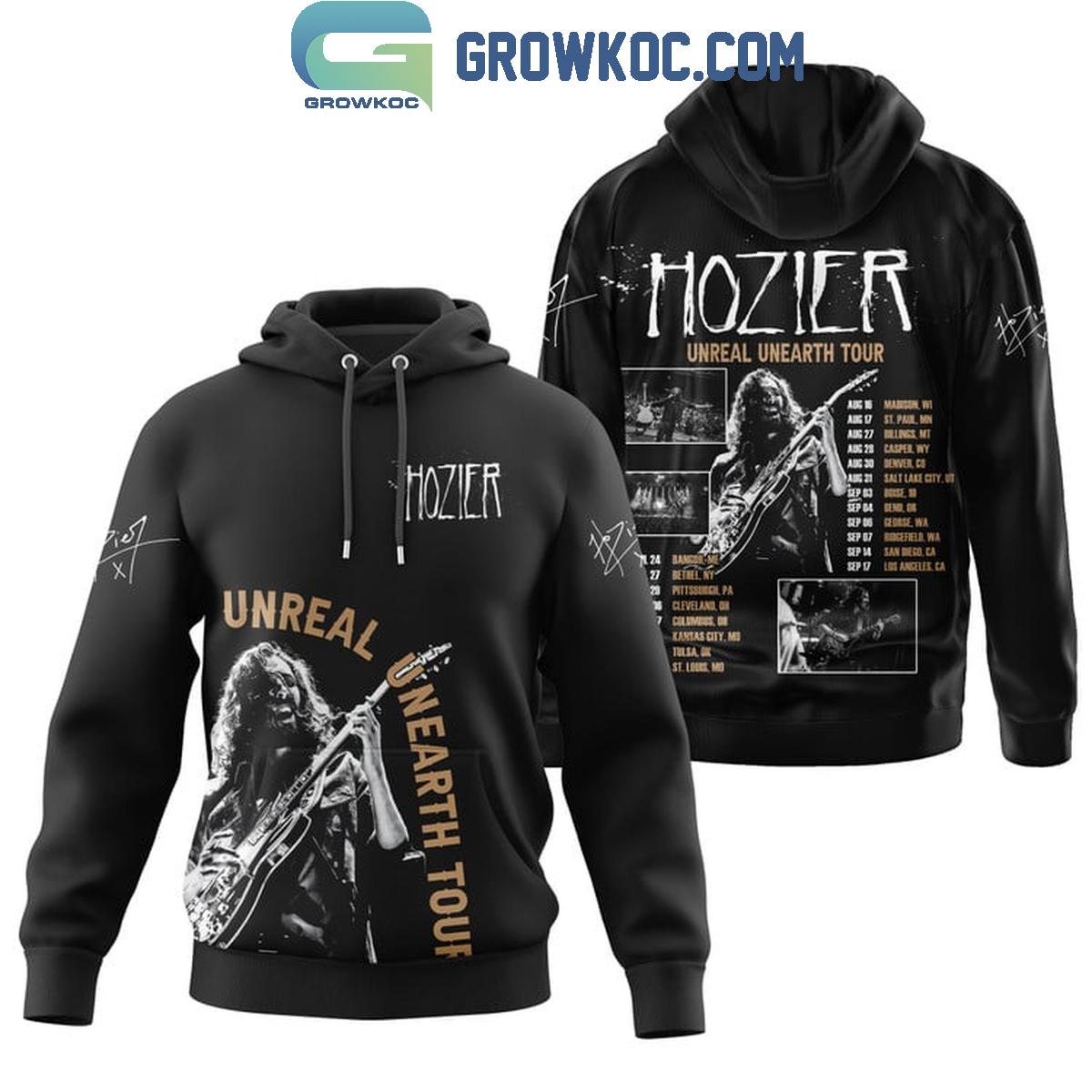 Hozier With The Tour Of 2024 Unreal Unearth Hoodie T Shirt 1 bmfxk