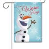 I Love Warm Hugs Olaf Garden Disney Flag