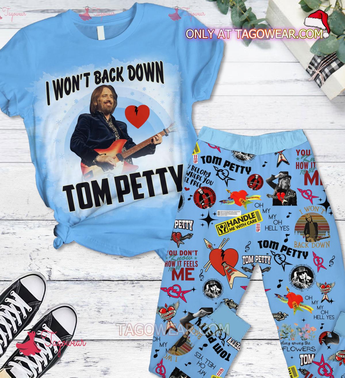 I Wont Back Down Tom Petty Pajamas Set