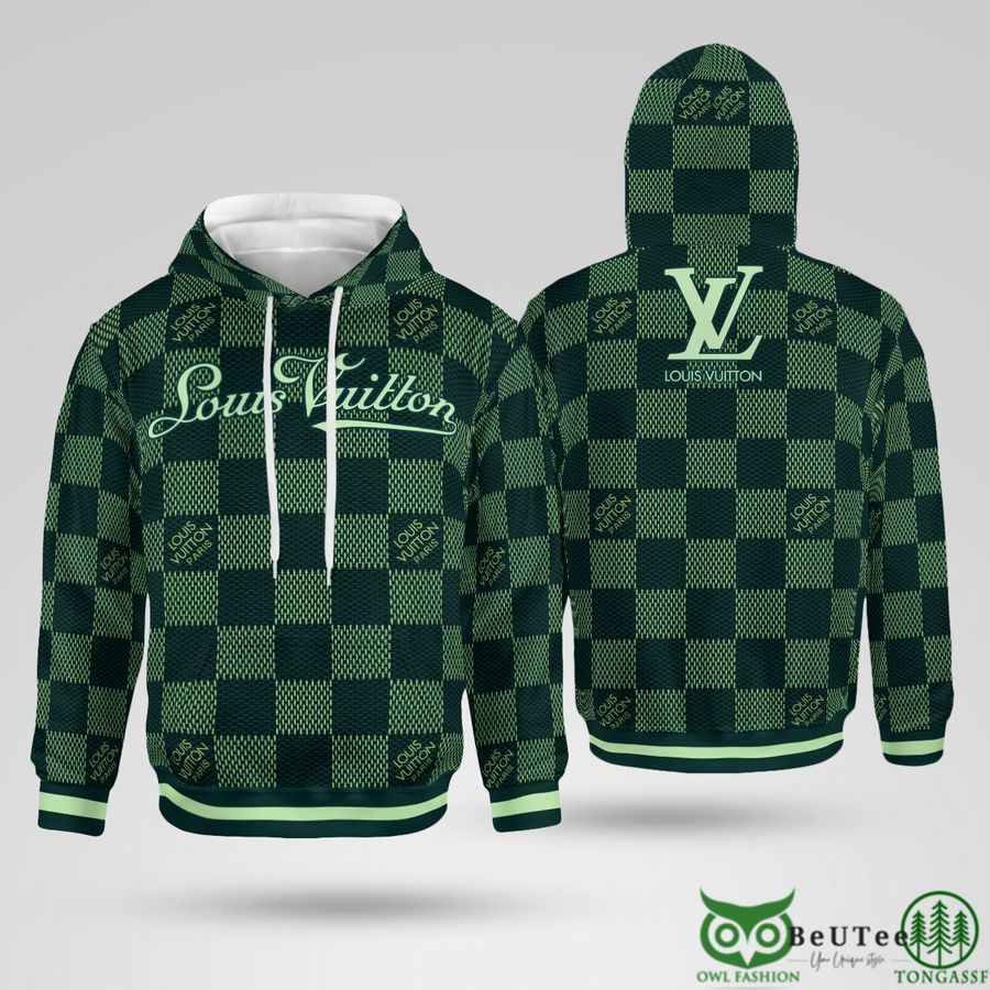 IMia8dRt 41 Limited LV Green Checkered 3D Hoodie