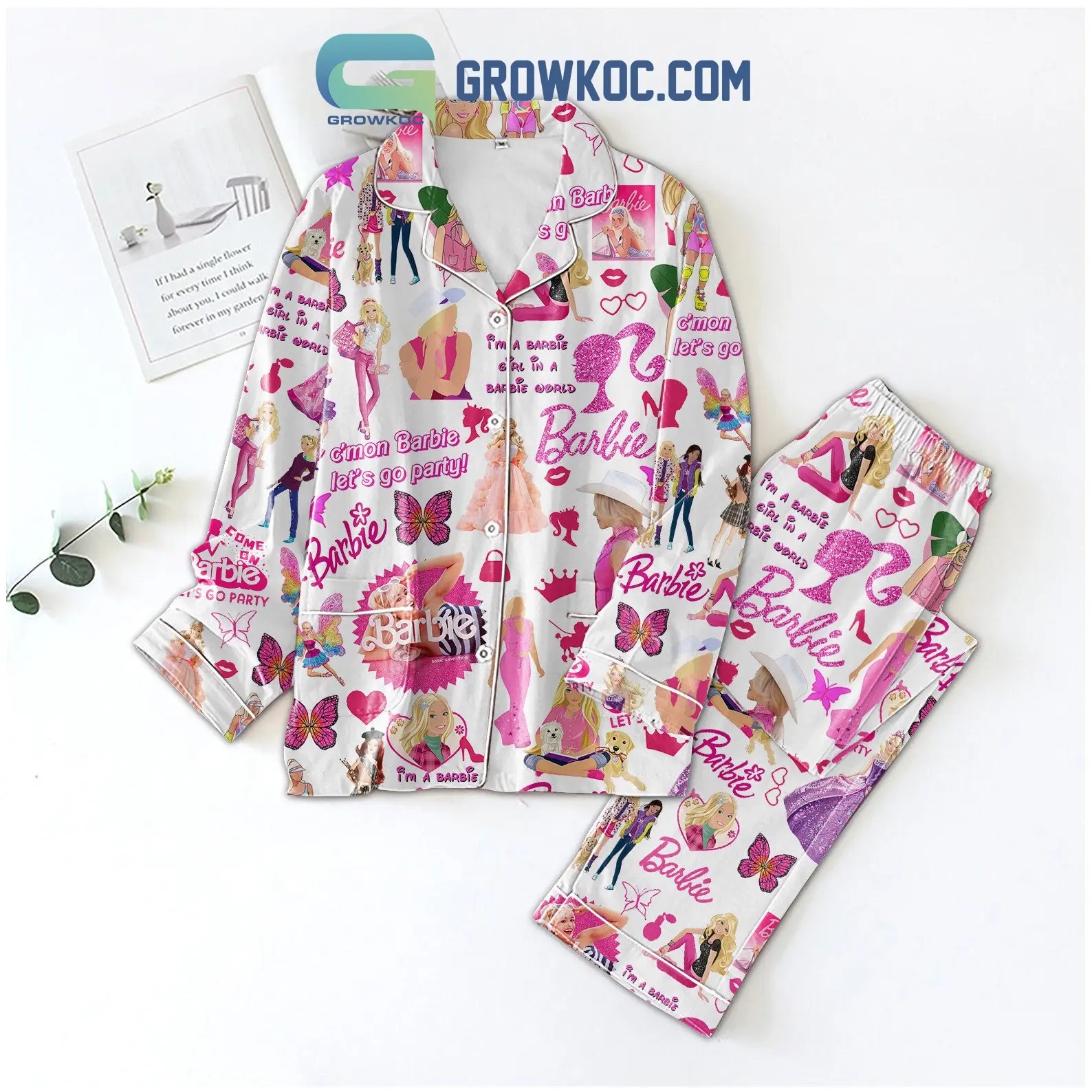 Im A Barbie Girl In A Barbie World Pajamas Set2B1 kl0sR